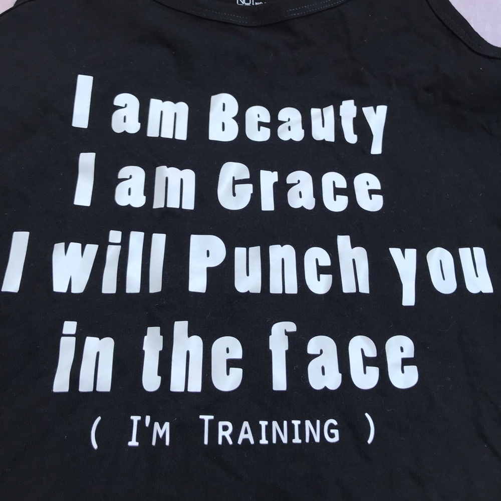 Instagram Gym Tank    I Am Beauty